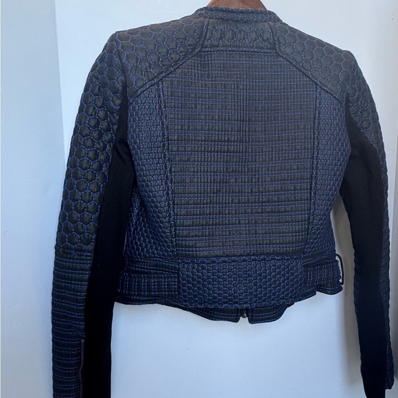 Bcbgmaxazria Runway Pilar Long sleeve Quilted zip up Jacket woman’s XXS - Picture 4 of 16
